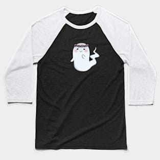 Flower Crown Ghost Baseball T-Shirt